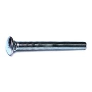 MIDWEST FASTENER 5/8"-11 x 6" Zinc Plated Grade 5 Steel Coarse Thread Carriage Bolts 25PK 07530